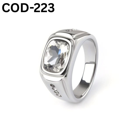 JP Italian Bio White Stone Rings Finger Ring For Men (223)